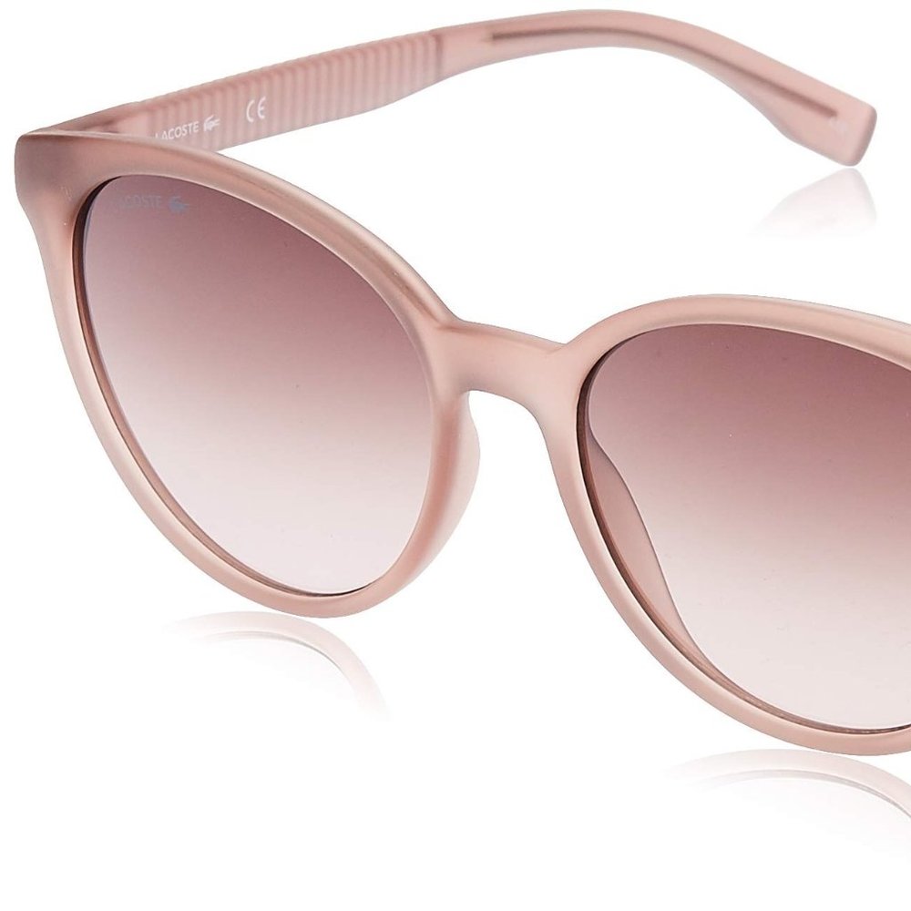 Lacoste Women's L887S-662 Round Sunglasses, Nude